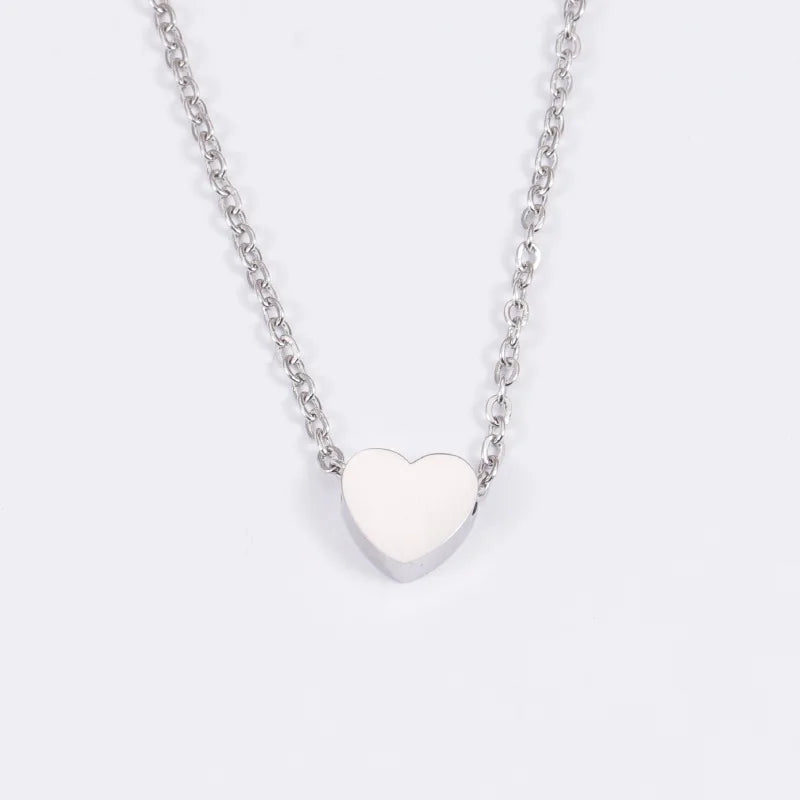Collier Femme Minimaliste Cœur LOVE - Clavicule Délicat Plage Été