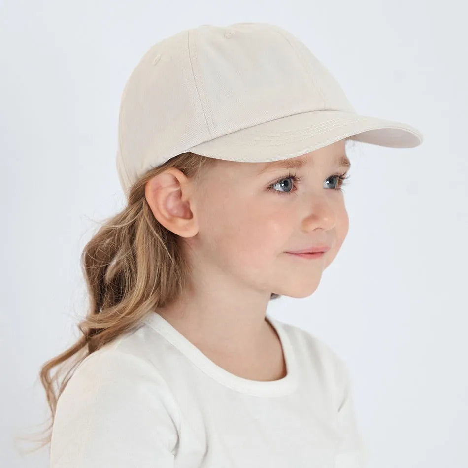Casquette Baseball Enfant Profil Bas - Chapeau Soleil Coton Doux Garçon Fille