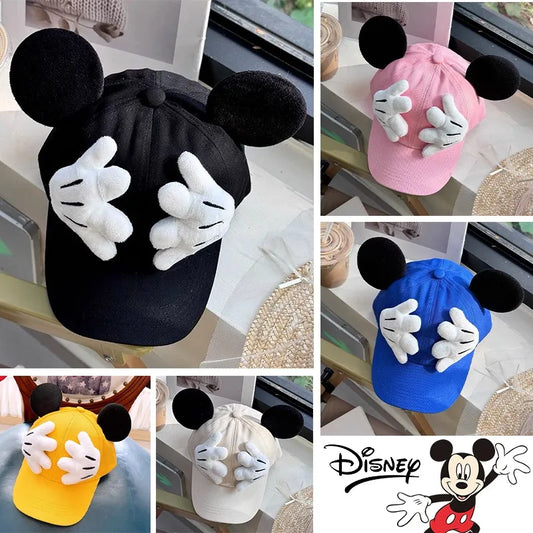 Casquette Baseball Disney Mickey Mouse - Chapeau Hip Hop 3D Visière - Adulte Unisexe