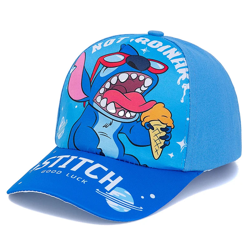 Casquette Baseball Stitch Enfant - Chapeau Cartoon Imprimé Garçon Fille | Protection Solaire Extérieur