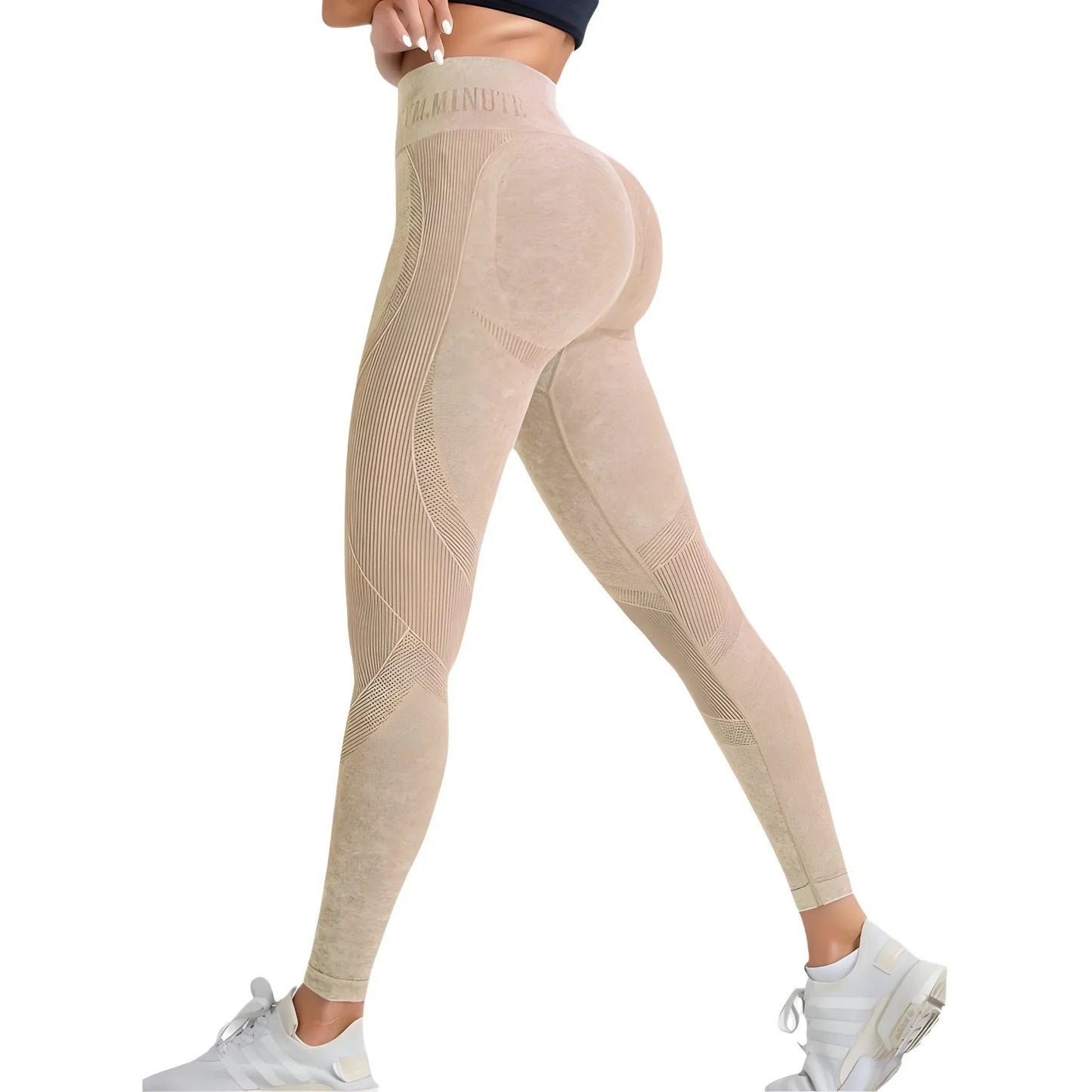 Legging Yoga Femme Taille Haute Seamless - Hip Lifting Sport Gym Running Tight