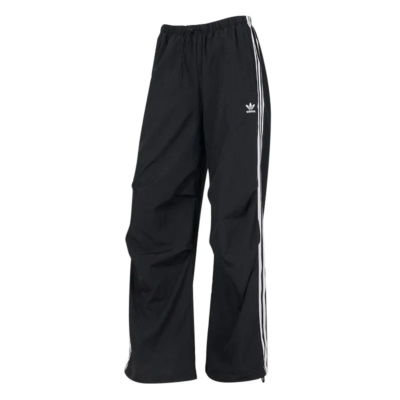 Pantalon Adidas 3 Bandes Femme – Nylon Noir Respirant Sportswear