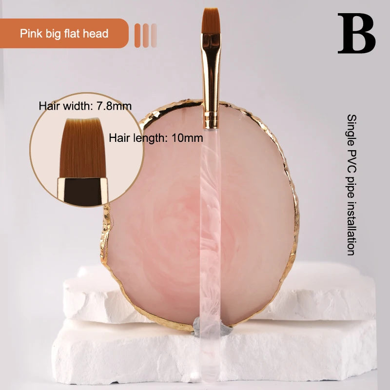 Pinceau Nail Art Motifs Photothérapie Acrylique Ongles UV Gel Extension Builder Coating Peinture DIY Manucure Accessoires