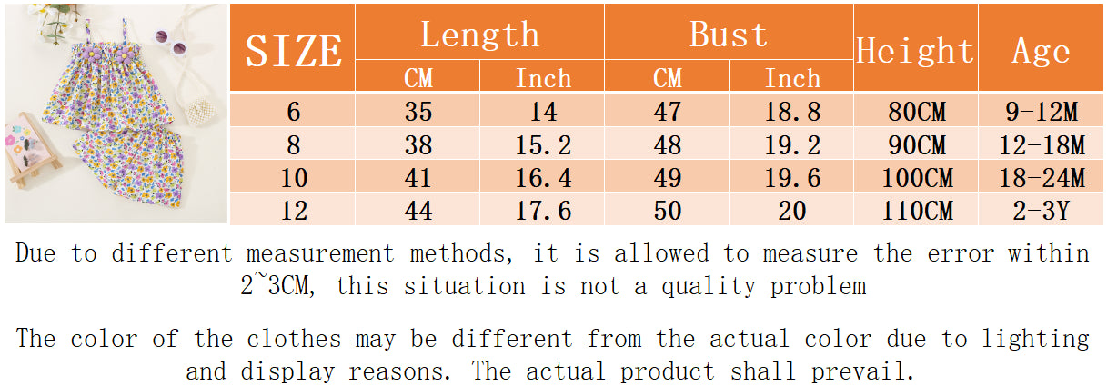 Ensemble 2 pièces bébé fille été - Top bretelles fleurs + Short mousseline