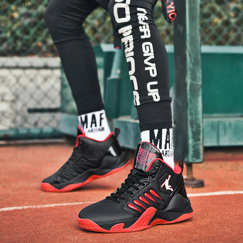 Baskets Basketball Mixte - Respirantes Amorti Antidérapantes Training Gym