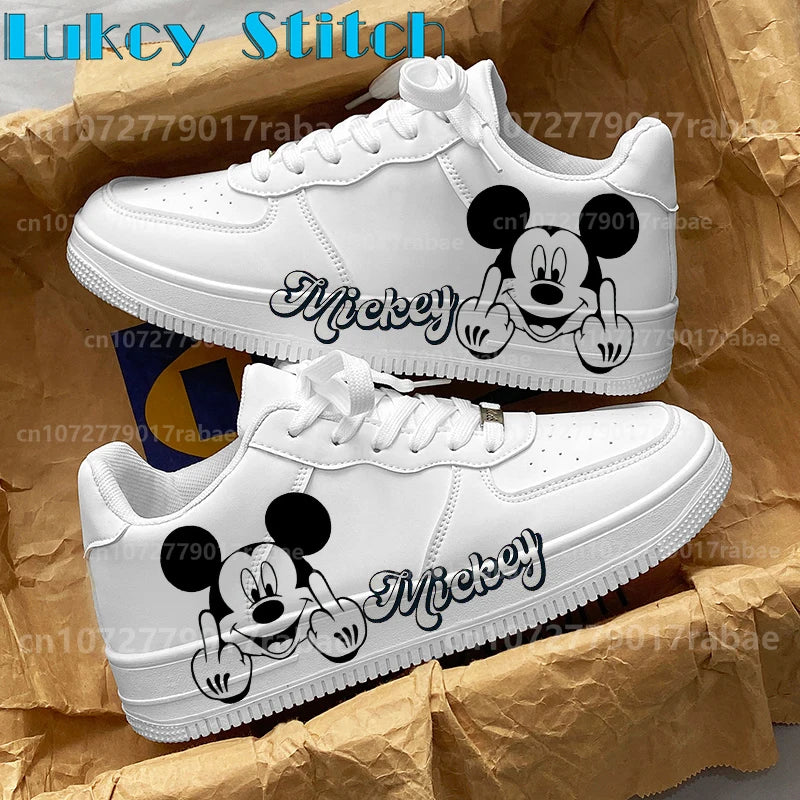 Baskets Mickey Mouse Adulte - Sneakers Cartoon Respirantes Unisexe Toutes Saisons