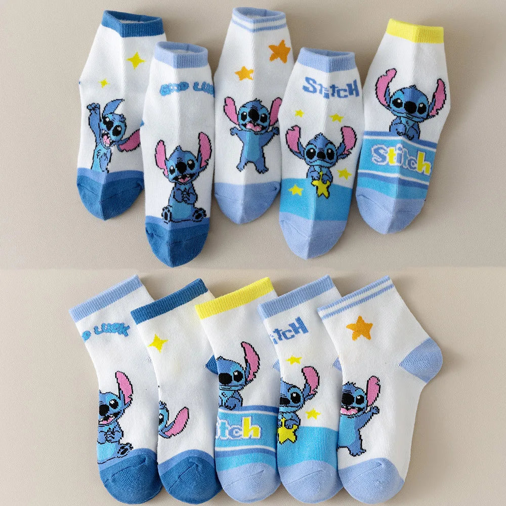 Lot 5 Paires Chaussettes Garçon Printemps Été - Fines Mesh Courtes Bébé Enfant