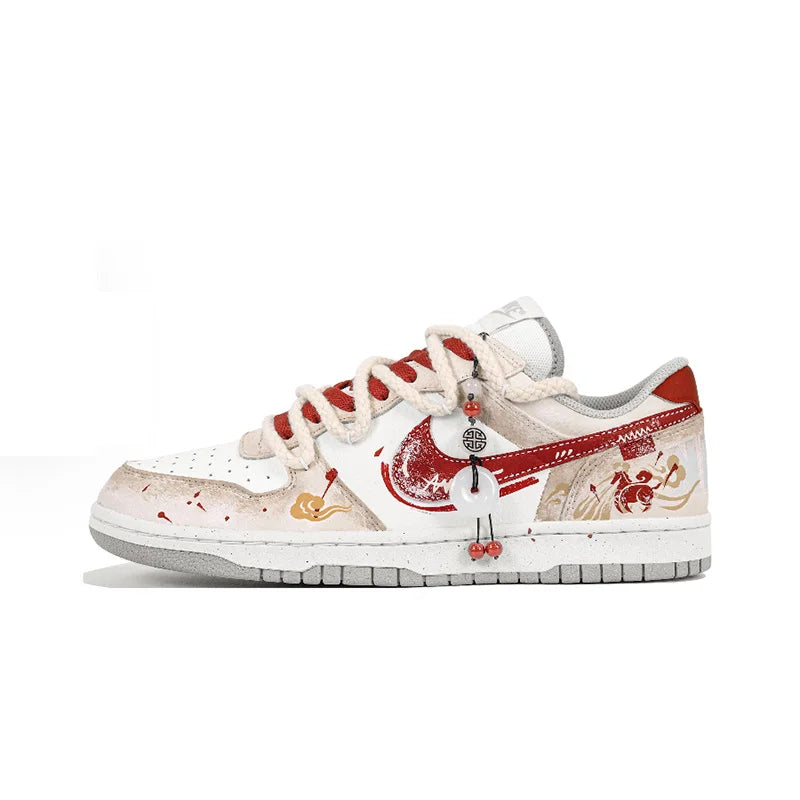 Nike Big Custom – Baskets Homme Année du Cheval Style Chinois Rétro Basses