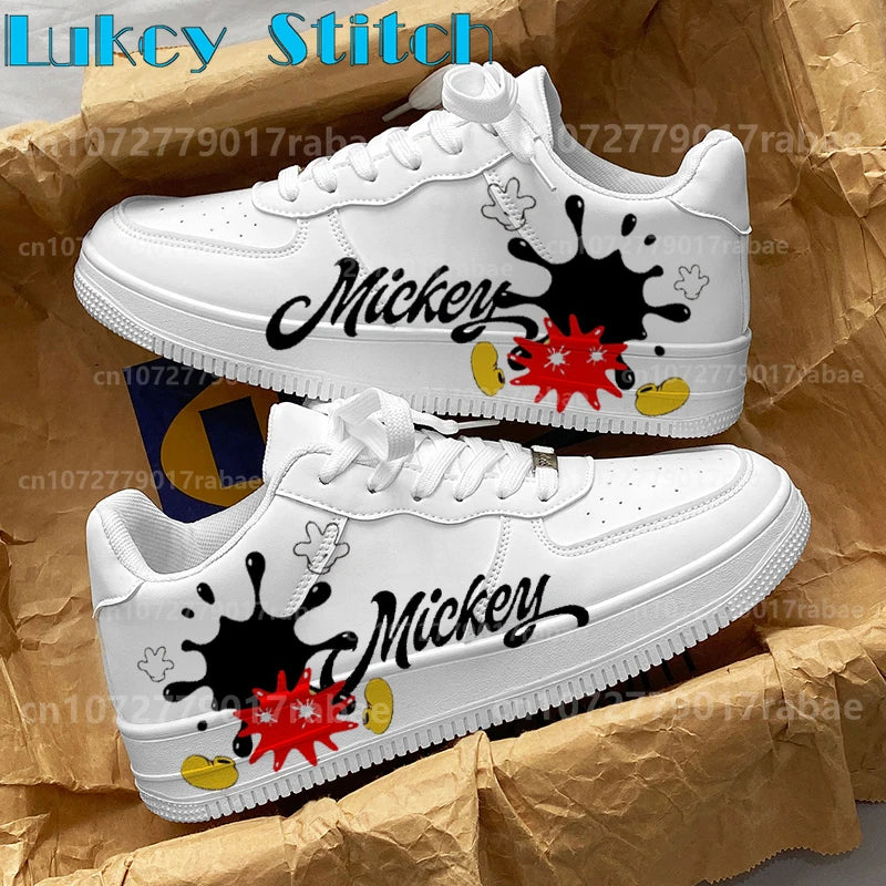 Baskets Mickey Mouse Adulte - Sneakers Cartoon Respirantes Unisexe Toutes Saisons