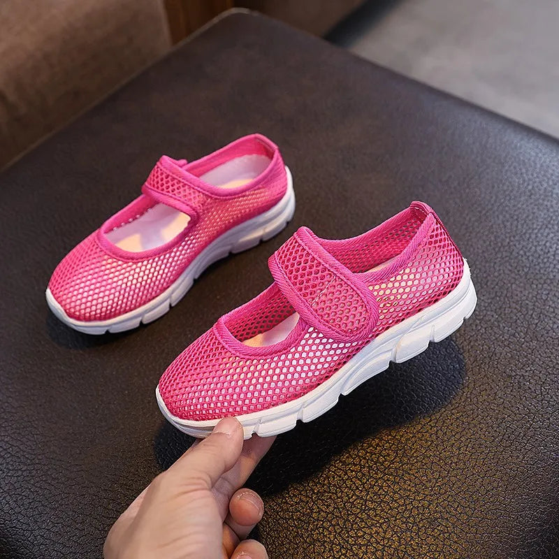 Sandales Enfant Été Respirantes Noires - Chaussures Légères Antidérapantes  7-12 ans