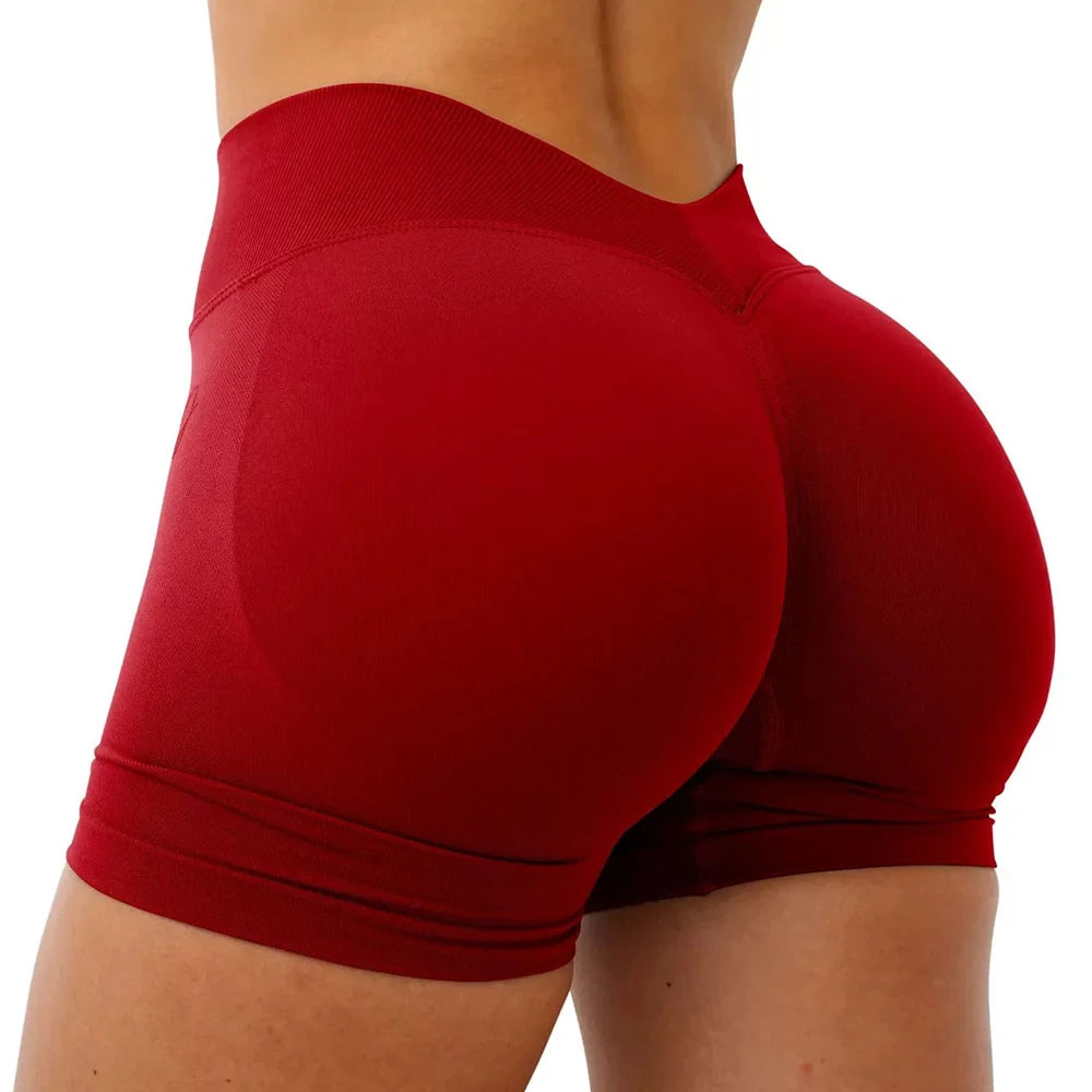 Short de Yoga Femme Sans Coutures – Nylon Elasthanne, Taille V, Gainant