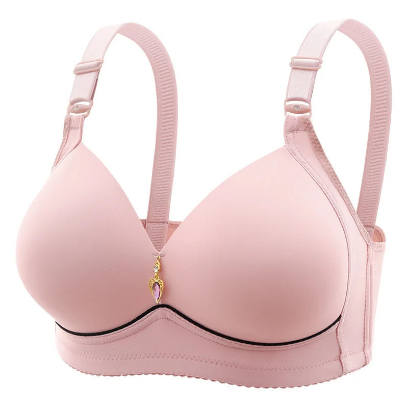 Soutien-Gorge Grande Taille Sans Armature Femme - Brassière Respirante Rassemblante | Bretelles Ajustables