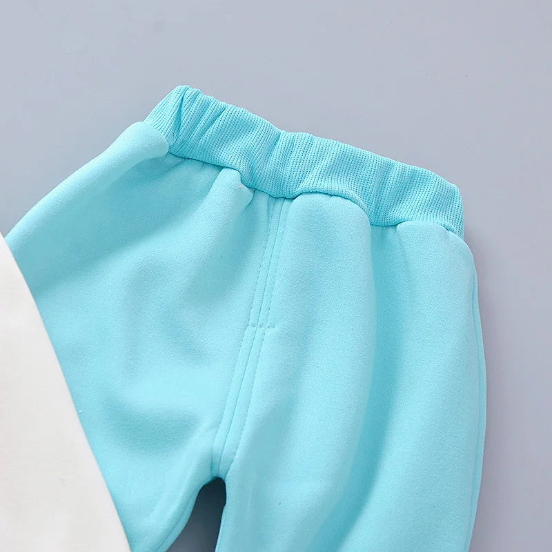 Ensemble 3 Pièces Bébé Automne Hiver - Gilet à Capuche + T-Shirt + Pantalon