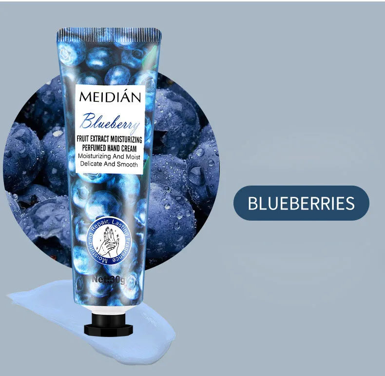 Lot 5 Crèmes Mains Parfumées Fruits - Hydratantes Longue Tenue Fragrance Soin Masque Mains