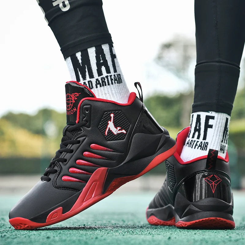 Baskets Basketball Mixte - Respirantes Amorti Antidérapantes Training Gym