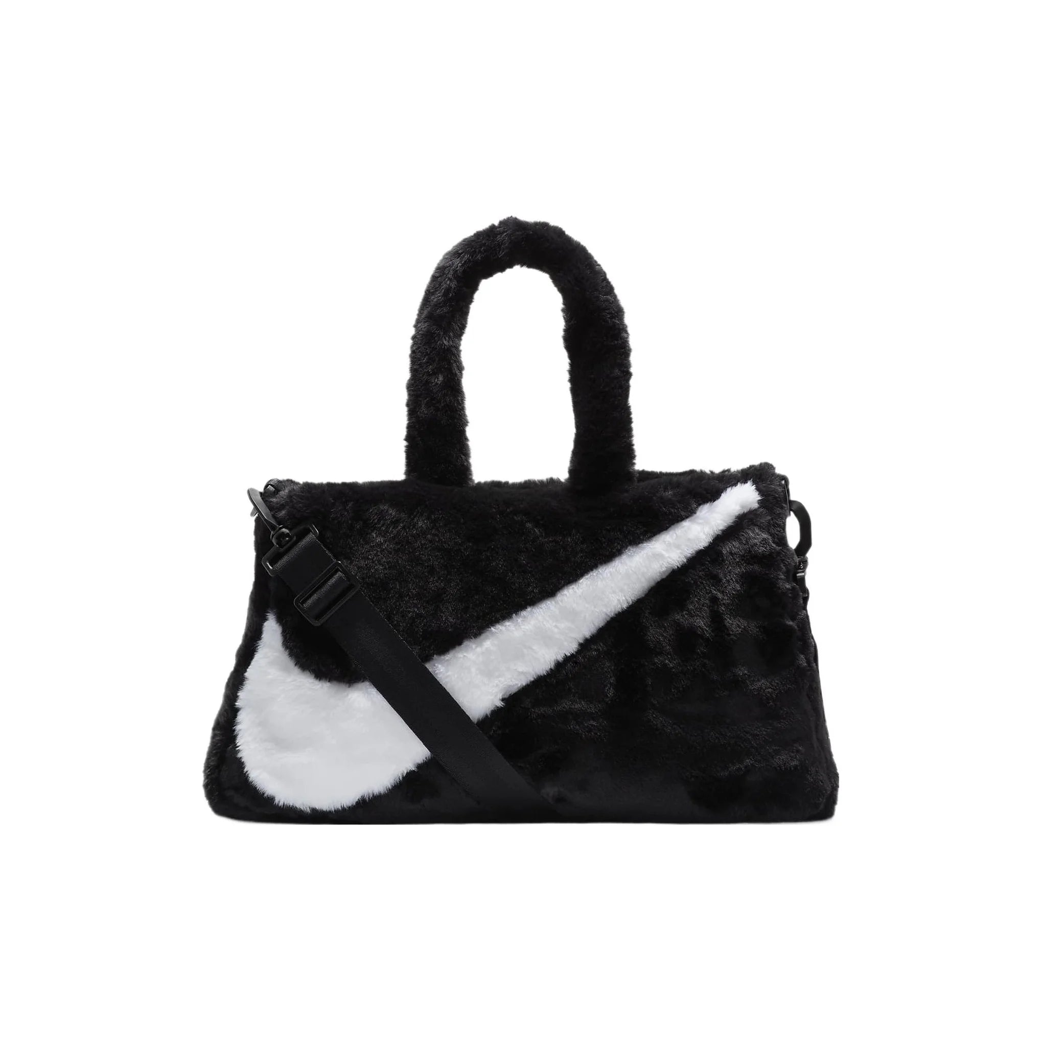 Tote Bag Nike Sportswear Faux Fur 10L Unisexe – Fourrure Synthétique Noire | FB3050-010