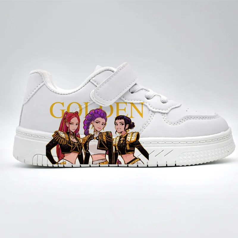 Chaussures Enfant KPop Demon Hunters - Baskets Garçon Fille 4-6 Ans, Impression 3D, Semelle Antidérapante, Idée Cadeau Noël