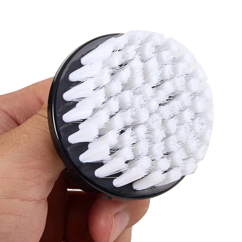 Brosse à Ongles Ronde Plastique Portable - Douce Nail Art Pédicure Nettoyage Poussière Lime Voyage Déplacement