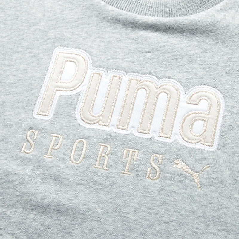 Sweatshirt Femme PUMA Team Oversized Crew – Coton, Running & Casual