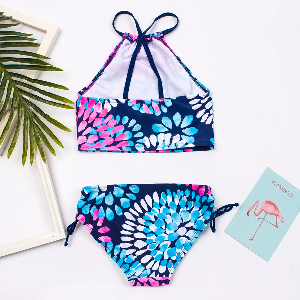 Maillot de Bain Bikini Fille Multicolore - Ensemble 2 Pièces Été