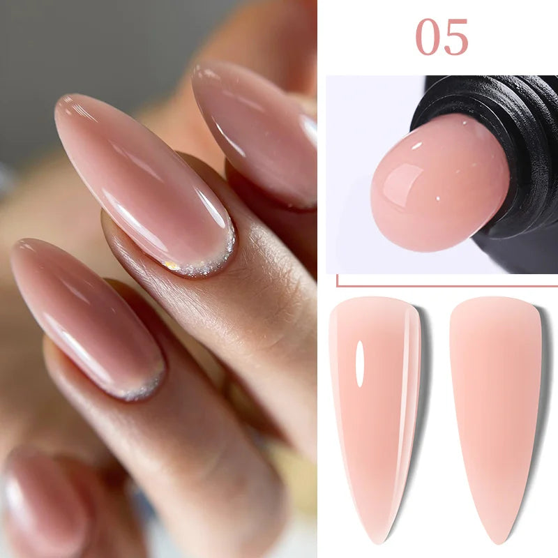 Gel Extension Ongles Paillettes LILYCUTE 15ml - Vernis Semi-Permanent UV Construction Nail Art