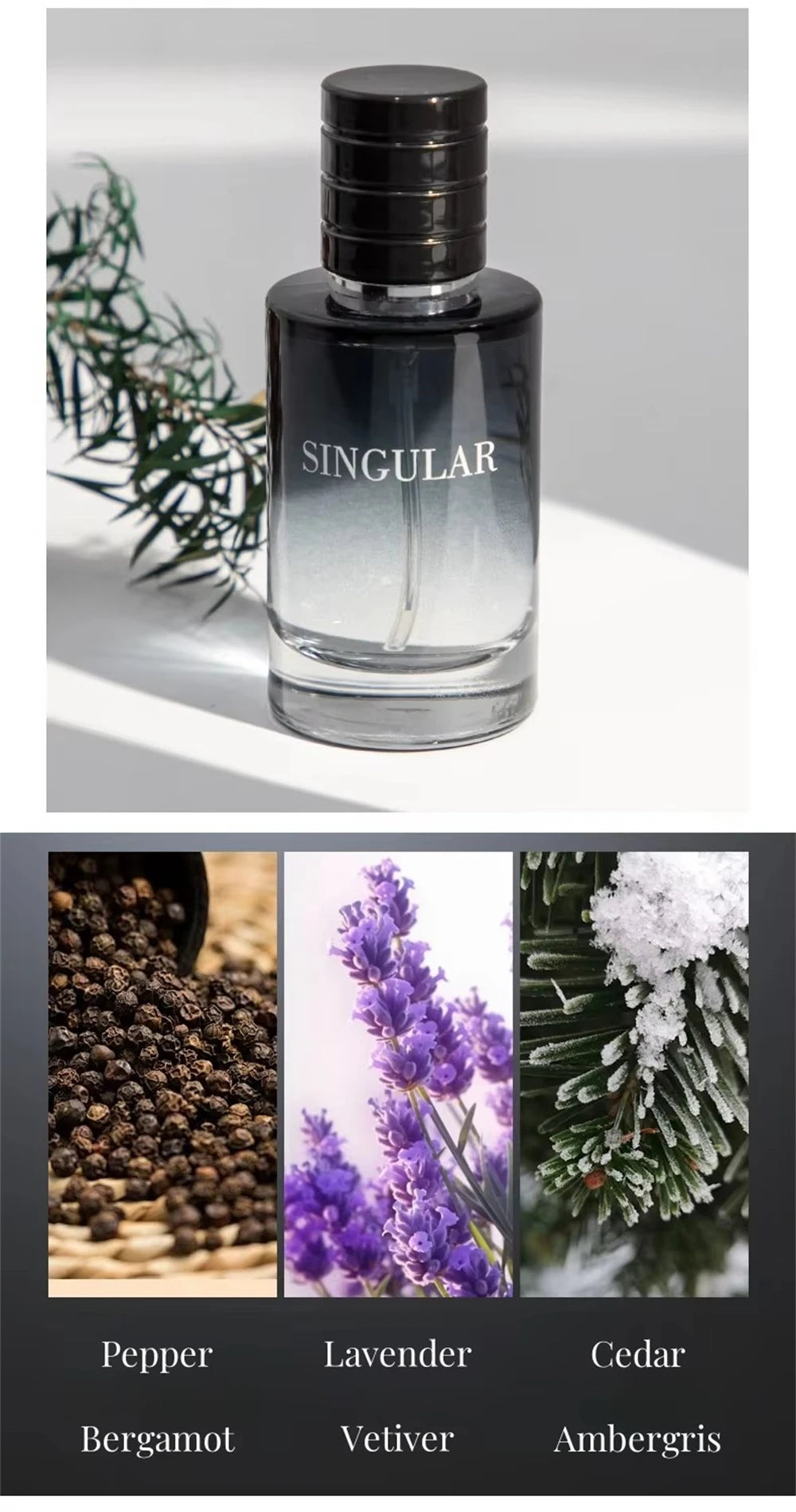 Coffret Parfum Homme Luxe 4x120ml - Eau de Cologne Florale Végétale Masculin Cadeau Élégant