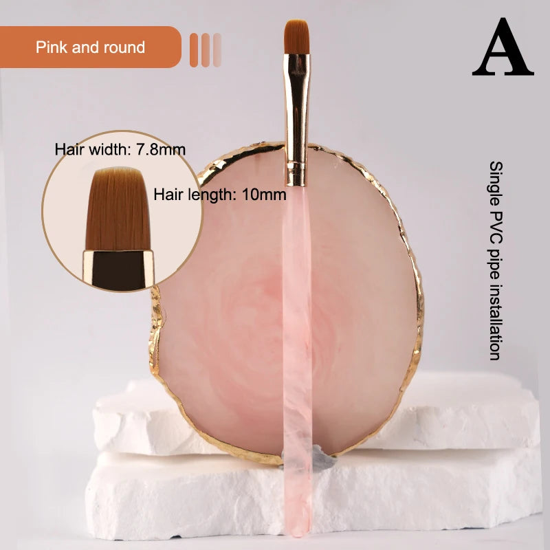 Pinceau Nail Art Motifs Photothérapie Acrylique Ongles UV Gel Extension Builder Coating Peinture DIY Manucure Accessoires