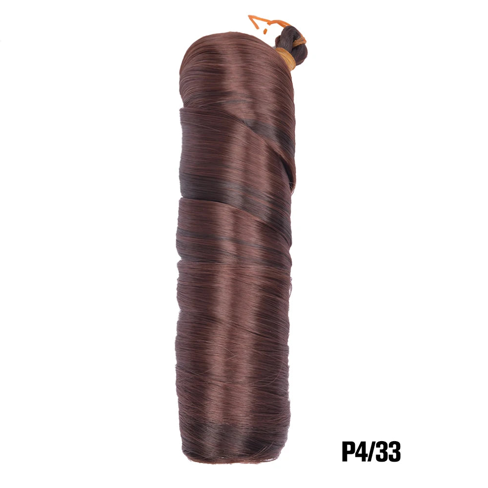 Extension Tresses French Curls Pré-Étirées - Mèches Synthétiques Loose Wave Spiral Curl Haute Température Ombré