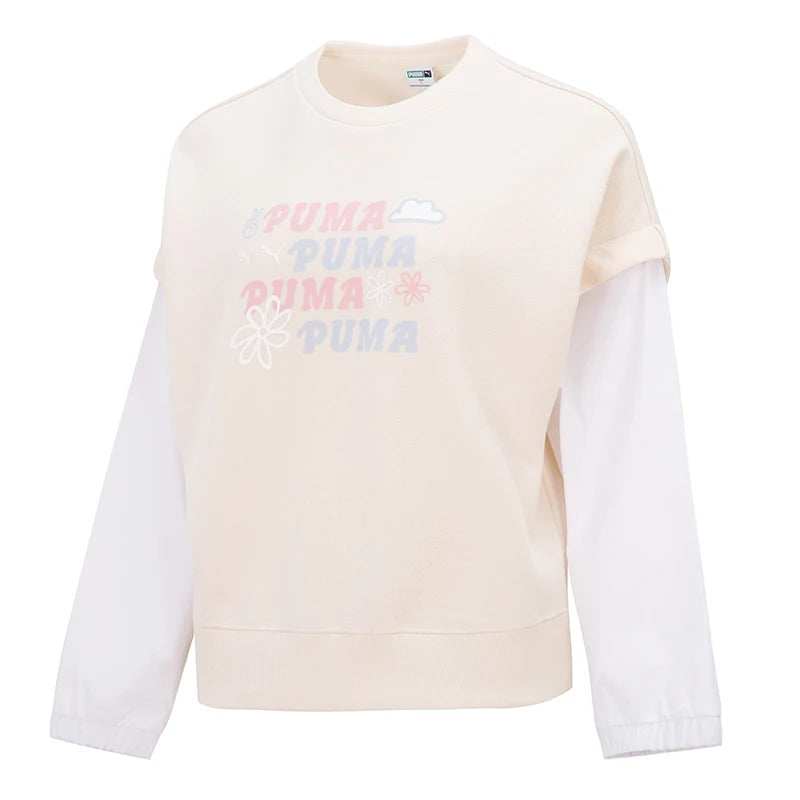Top Femme PUMA 2-Fer Graphic – Effet Deux Pièces, Coton, Sport & Casual