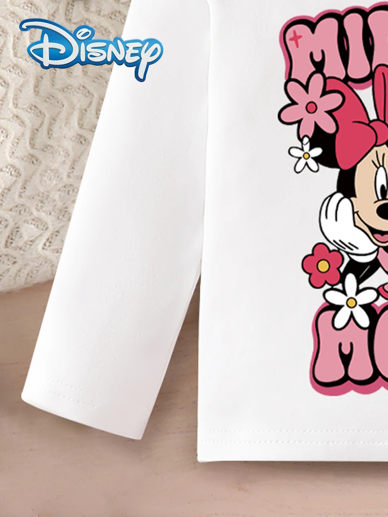 Ensemble Bébé Fille Mickey Mouse Disney - Sweat Floral Minnie + Pantalon Automne 9-12 Mois