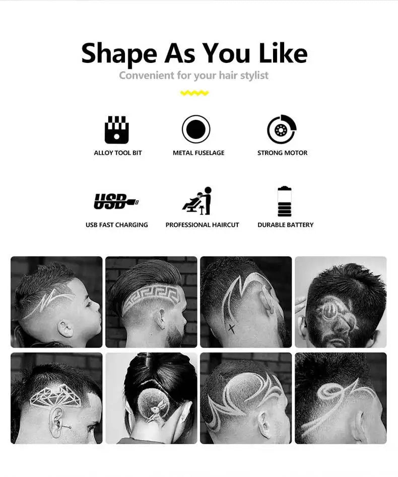 Tondeuse Cheveux Rétro T9 Électrique - Set Complet Barbier Homme Rasoir Zones Sensibles Pro Lence