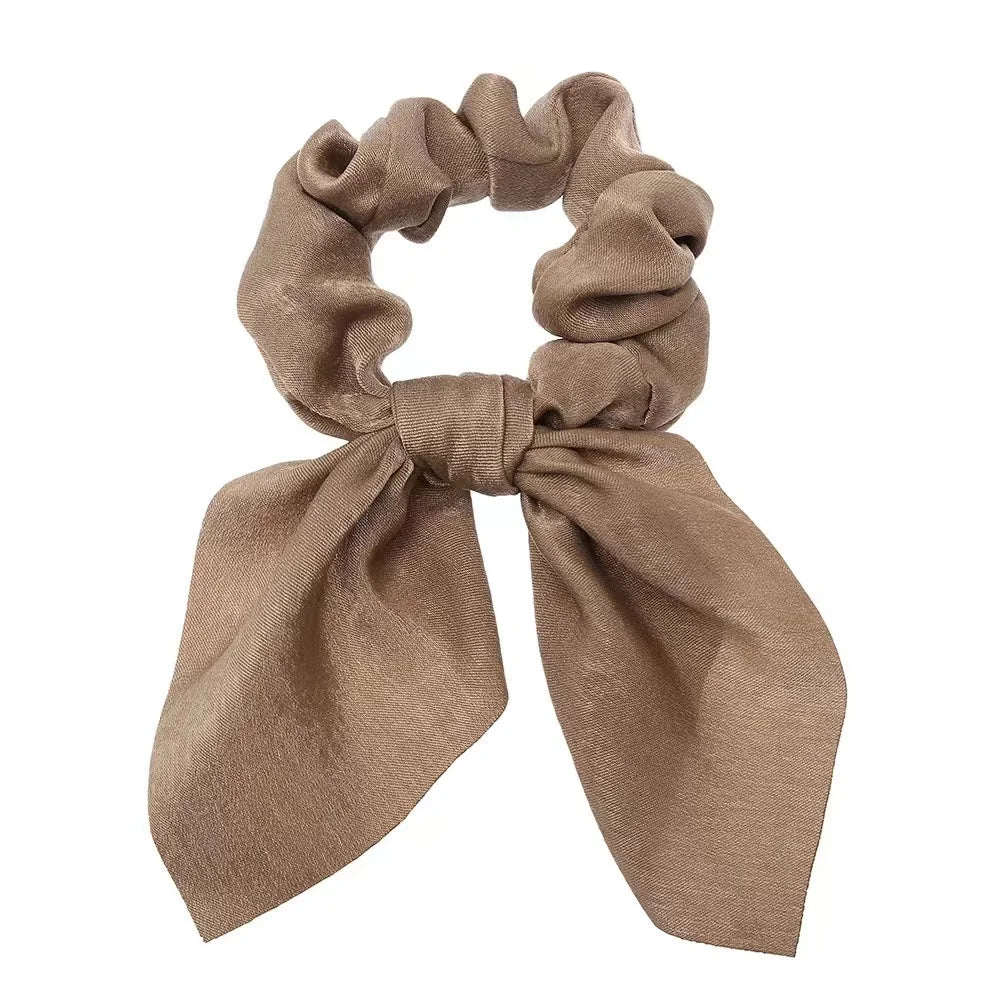 Lot Chouchous Nœuds Femme Fille - Élastiques Cheveux Imprimé Floral Queue de Cheval Accessoires