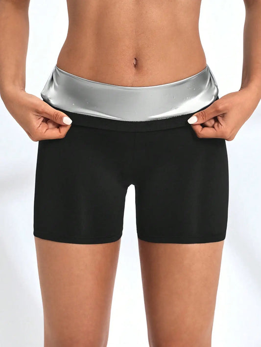 Short Sauna Taille Haute Femme - Fitness Respirant