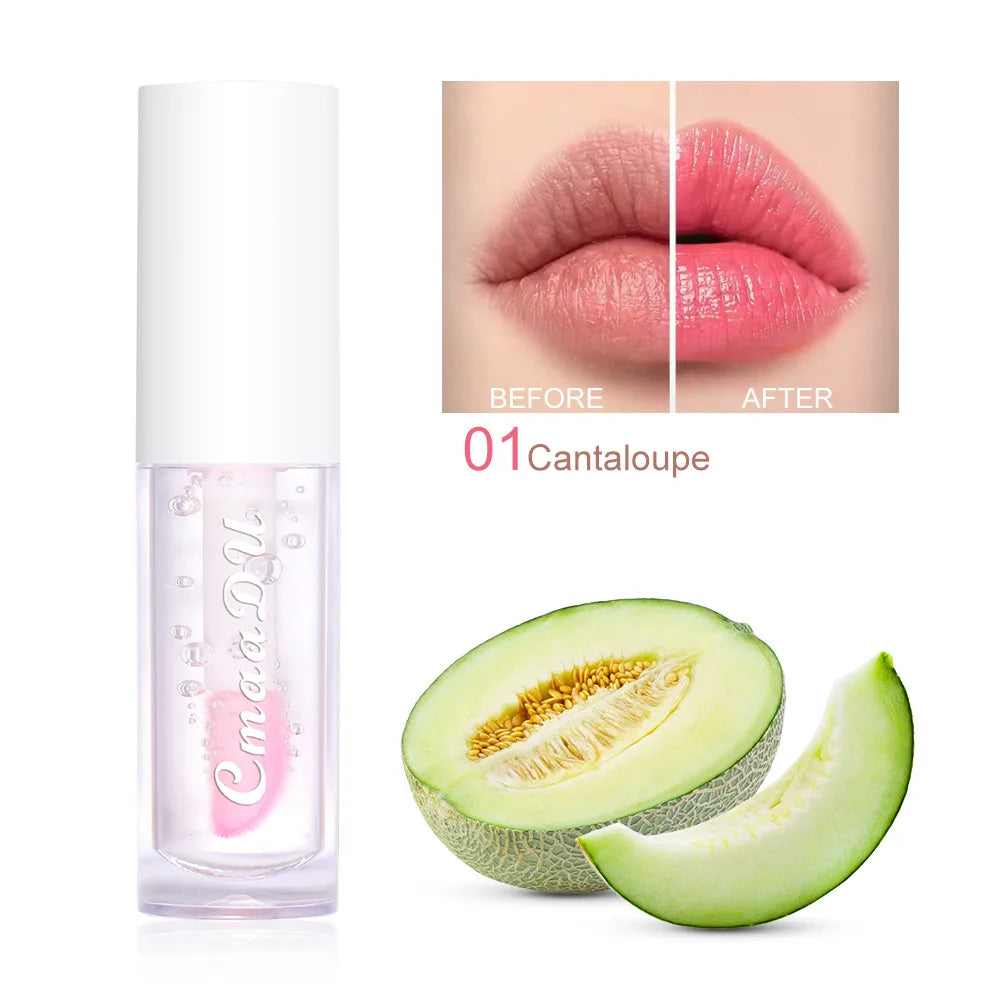 Gloss Lèvres Hydratant Infusé Baies - Huile Nourrissante Longue Tenue Hydratante Tous Types Peau Waterproof