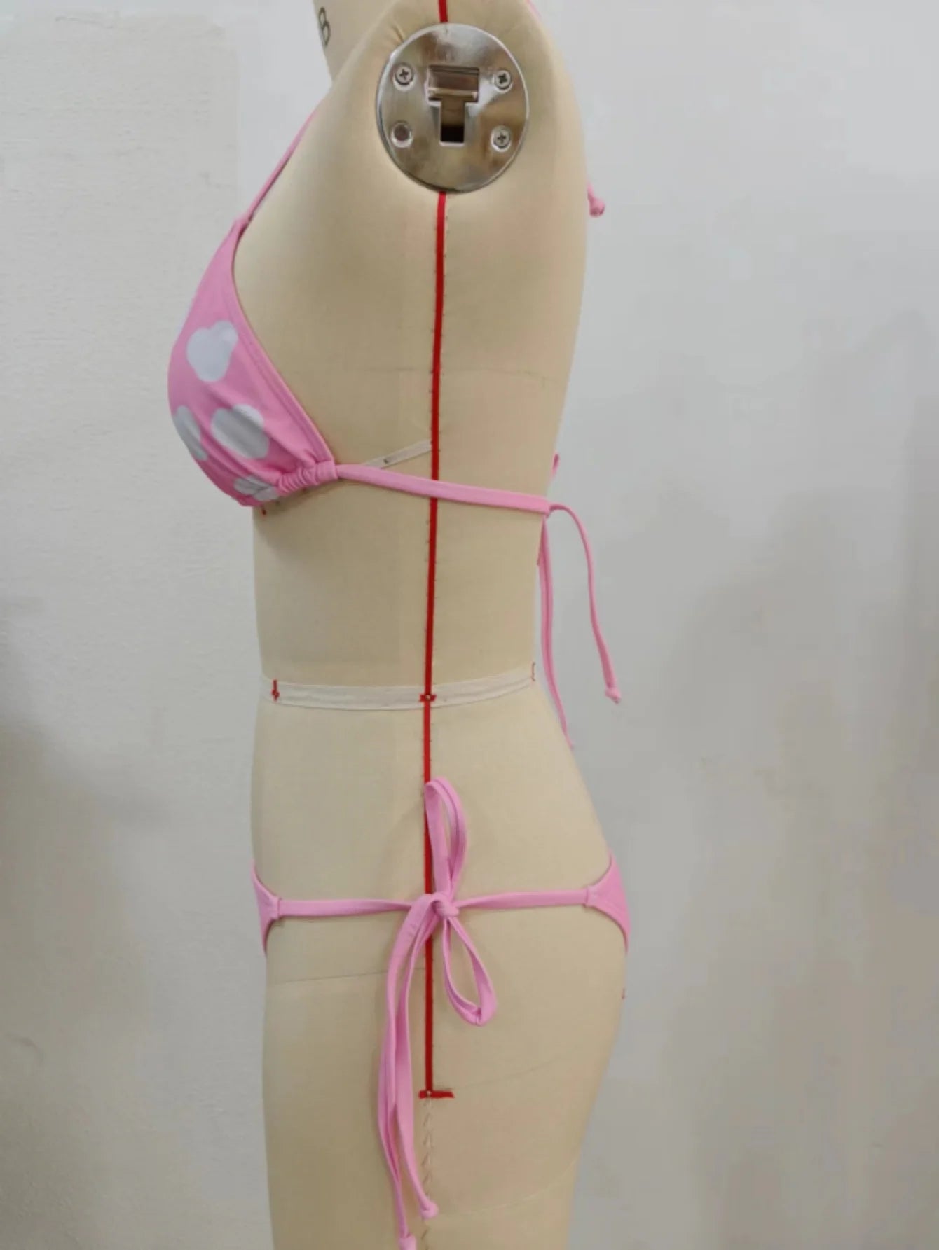 Bikini Lilo & Stitch 2026 - Ensemble 2 Pièces Halter Cœur Rose Plage Été