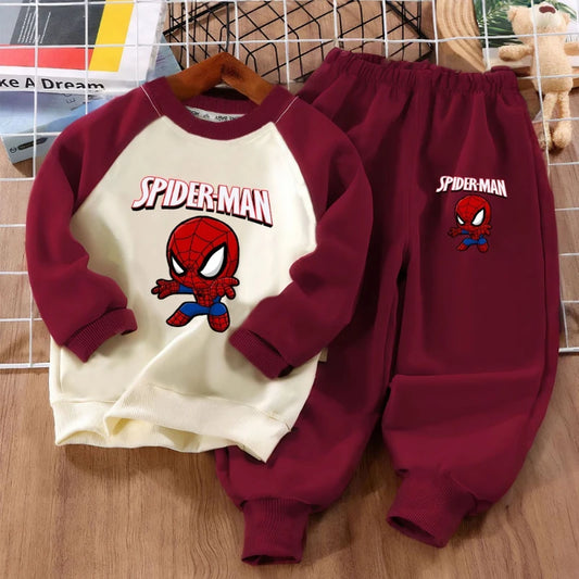 Survêtement Marvel Enfant Garçon 2 Pièces - Sweat Capuche + Pantalon Sport