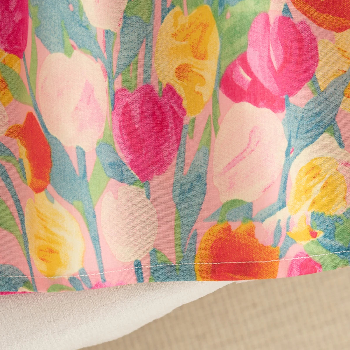 Robe Bébé Fille Été - Robe Sans Manches Fleurs Volants 0-3 Ans Princesse