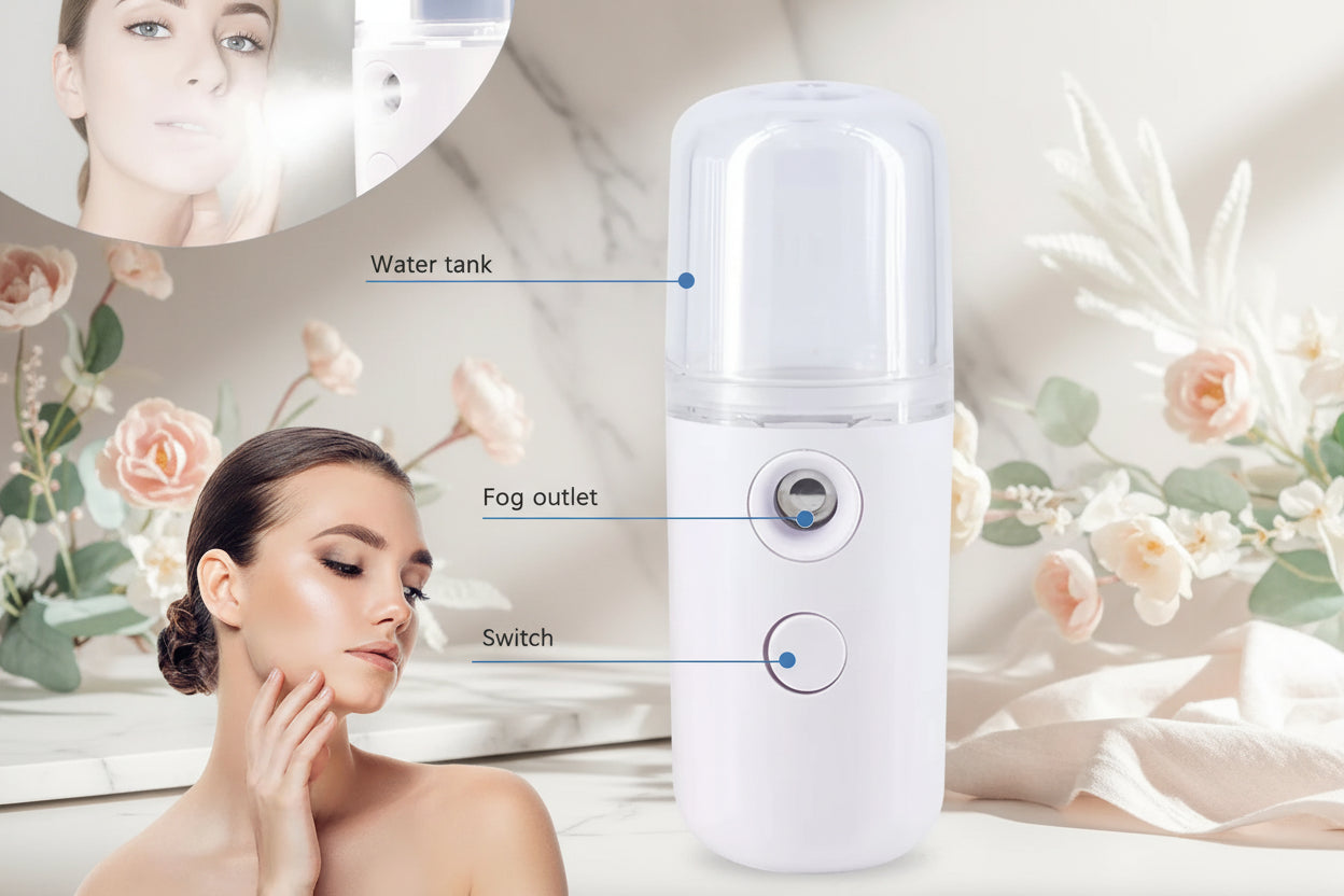Mini Humidificateur 30ml Portable Rechargeable - Voiture Maison Bureau Brumisateur Visage Sans Fil Personnel Cool Mist