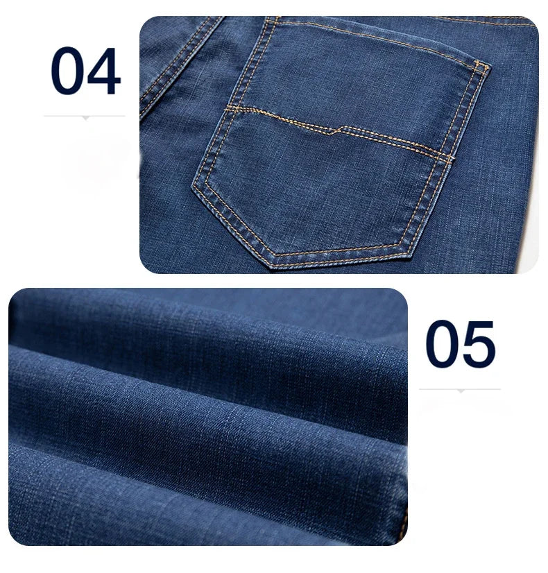 Jean Lyocell Ultra-Léger Homme - Coupe Large Droite Été 2026