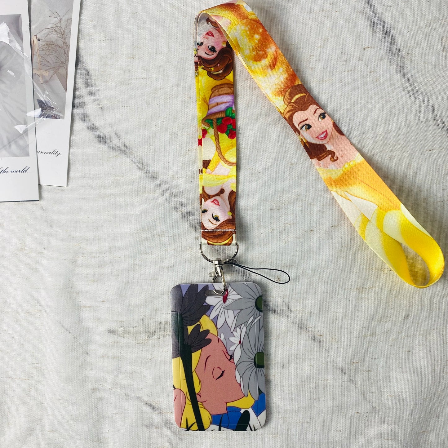 Lanière Tour de Cou Anime - Porte-Clés Badge ID Carte Crédit Téléphone Accessoire Charm Kawaii