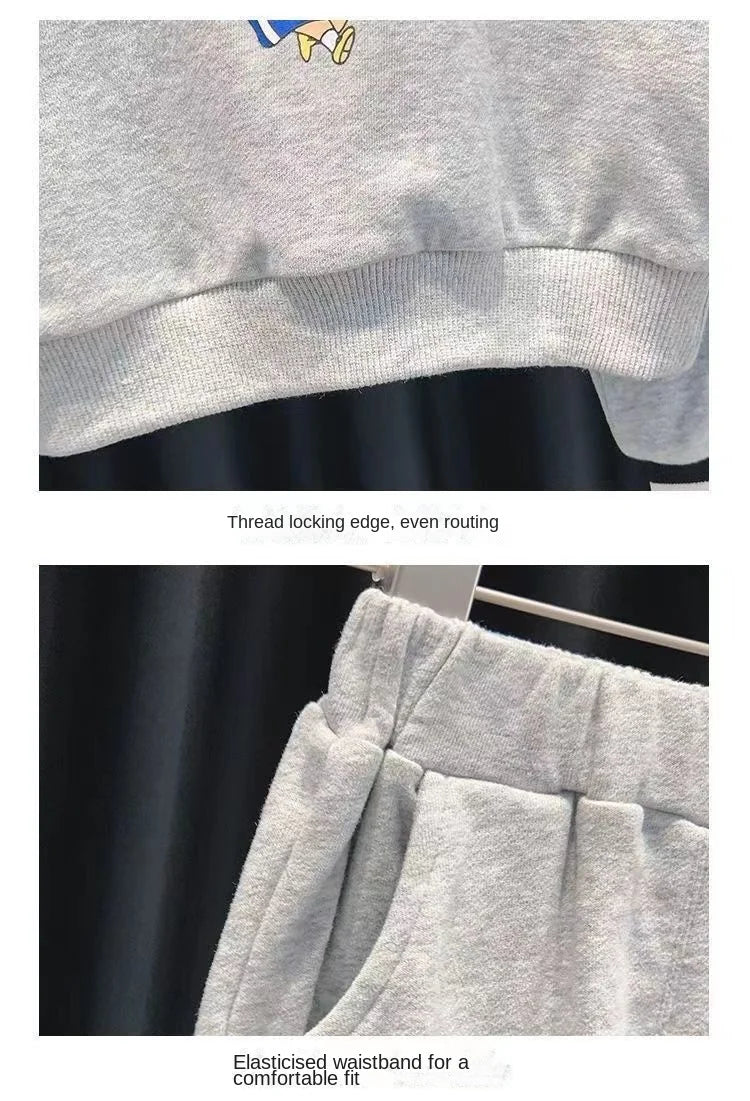 Ensemble 2 Pièces Garçon Disney Mickey - Sweat Col Montant + Pantalon - Automne Cartoon