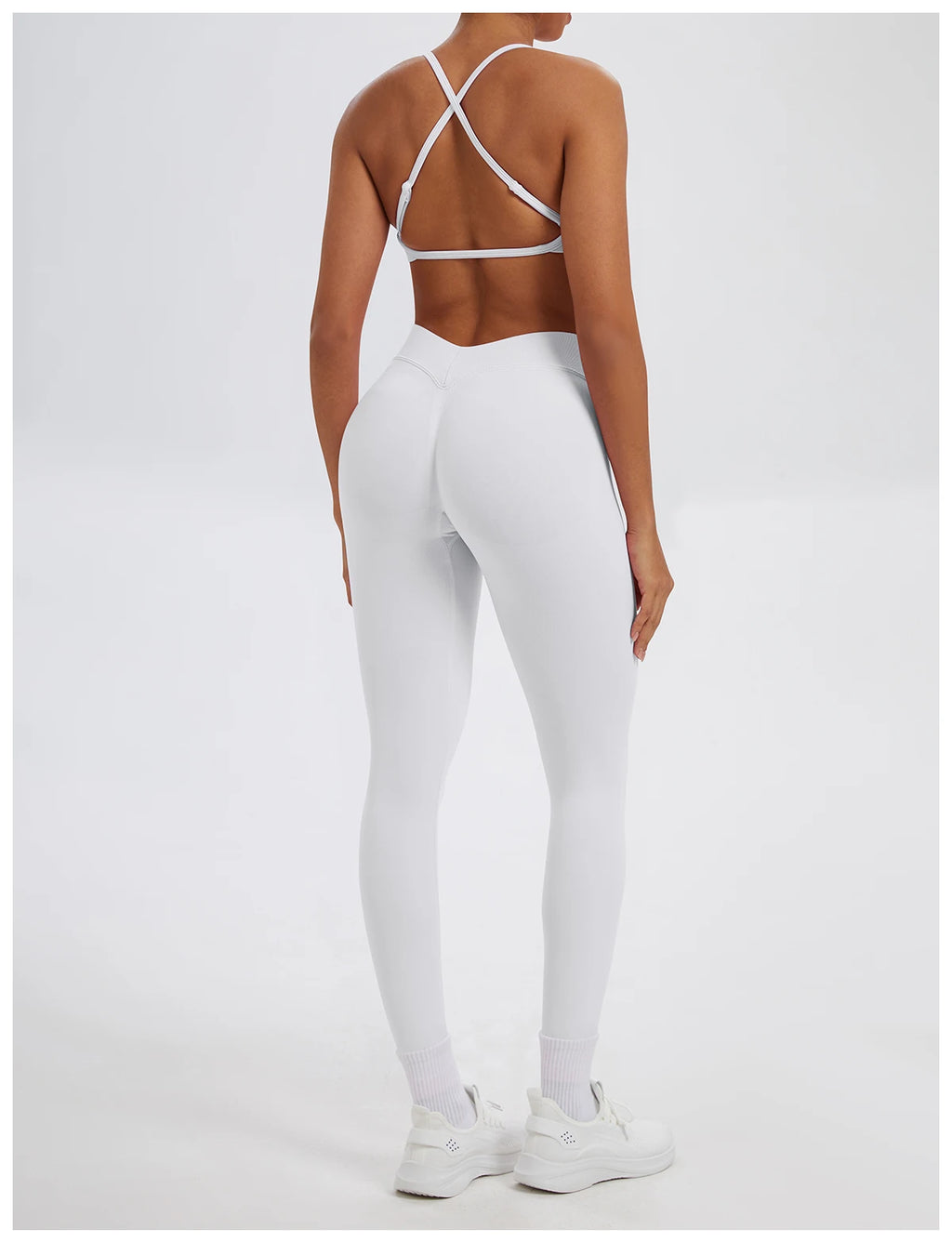 Ensemble Sport Femme 2 Pièces Sans Coutures – Top & Legging Yoga