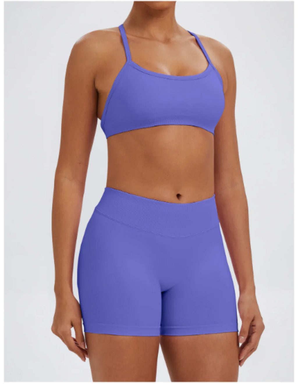 Ensemble Sport Femme 2 Pièces Sans Coutures – Top & Legging Yoga