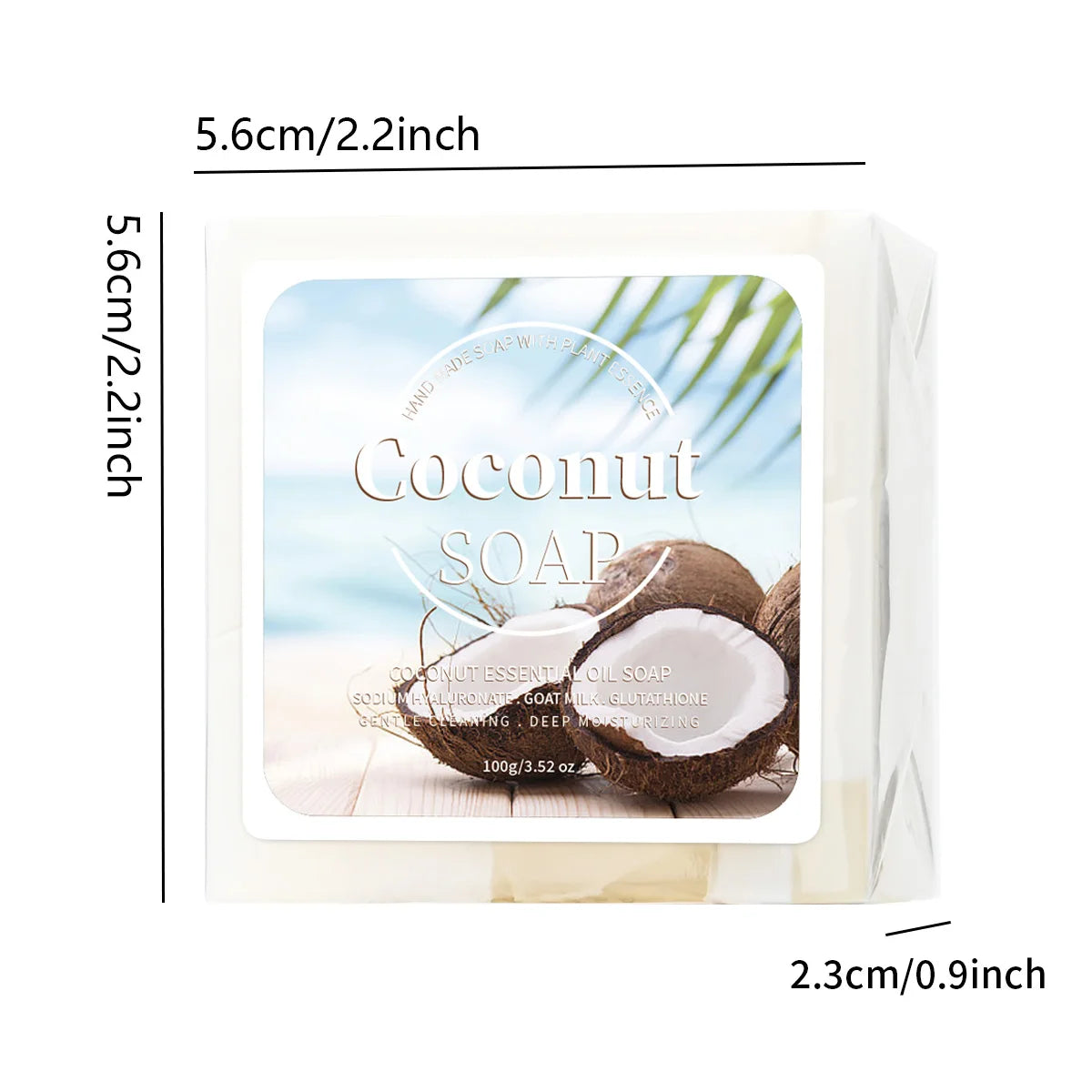 Savon Artisanal Lait de Coco Bio 100g - Soin Visage Anti-Acné Naturel Pur