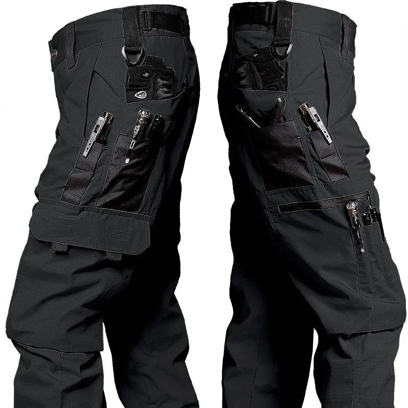 Pantalon Homme Travail Cargo - Multi-Poches Résistant Outdoor Jogging Tactique Printemps-Automne