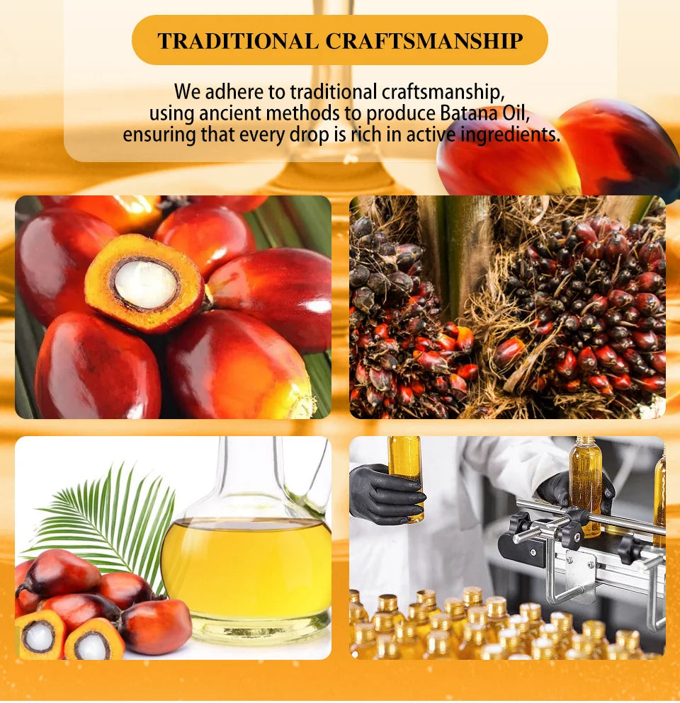 Huile Sérum Batana Croissance Cheveux Rapide - Huile Essentielle Anti-Chute Soin Beauté Réparation Naturelle Cheveux Abîmés