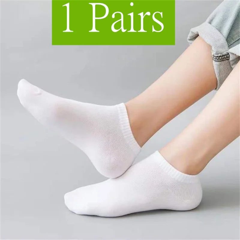 Chaussettes Invisibles Basses Mixte - Lot 1/3/5/10 Paires Silicone Été