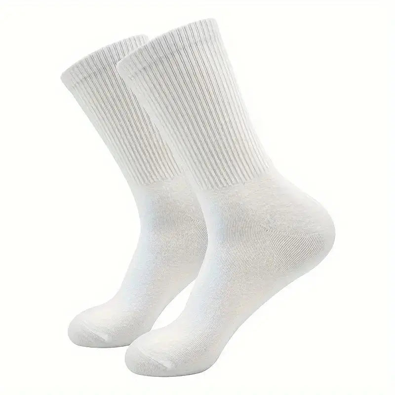 Chaussettes Homme Mi-Mollet Automne Hiver - Lot 3/6 Paires Noir Blanc