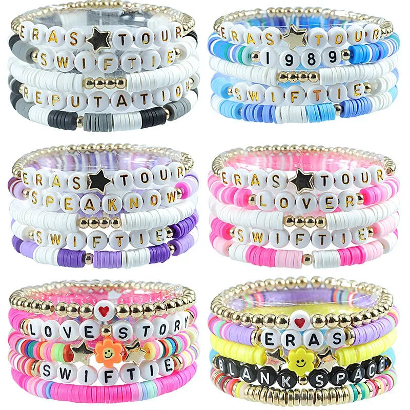 Bracelet Taylor Swift 1989 Lover - Bohème Lettres Fait Main Cadeau Fans