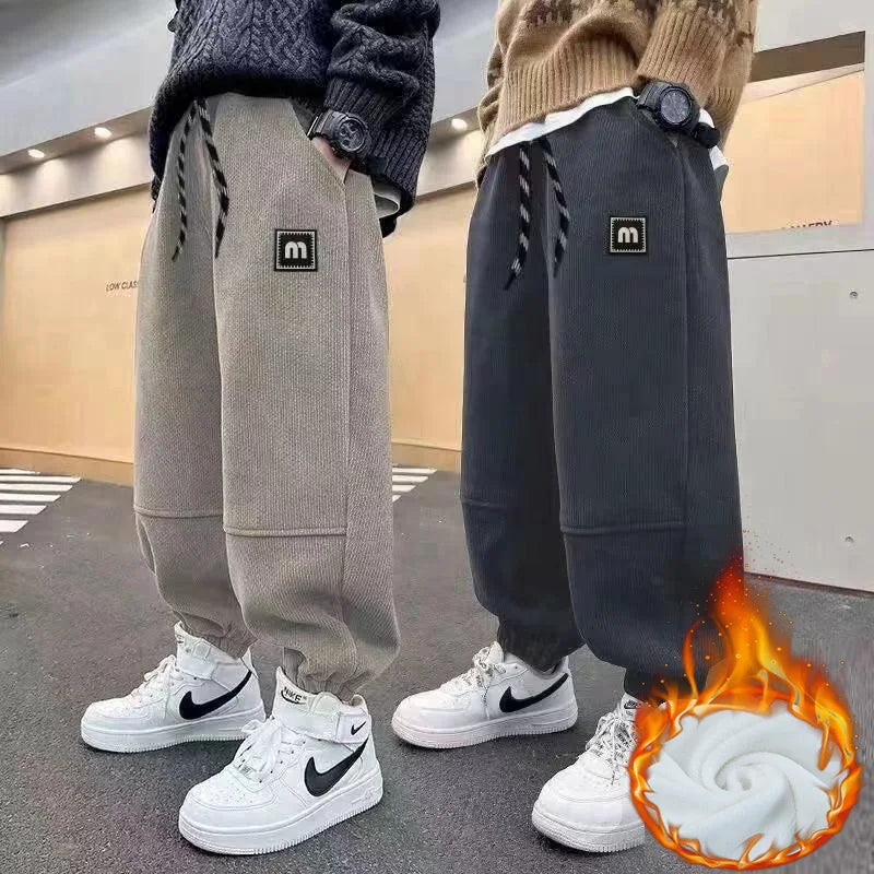 Pantalon d'Hiver Garçon - Doublure Laine Chaud & Rembourré